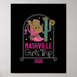 Affiche Voyage Filles Nashville 2026 Filles Voyage Nashvil