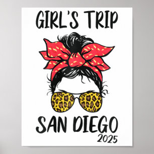 Affiche Voyage Filles San Diego 2025 Vacances Filles Week-