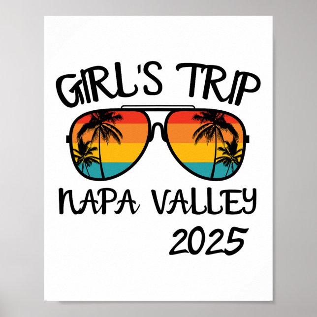 Affiche Voyage Filles Vallée de Napa 2025 Vacances d'Été A (Devant)
