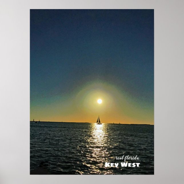 Affiche Voyage | Floride - Key West Sailboat Sunset (Devant)