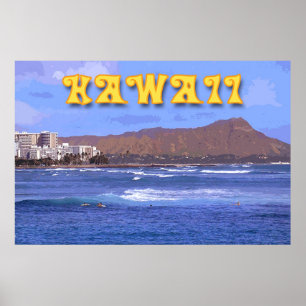 Affiche Voyage Hawaï