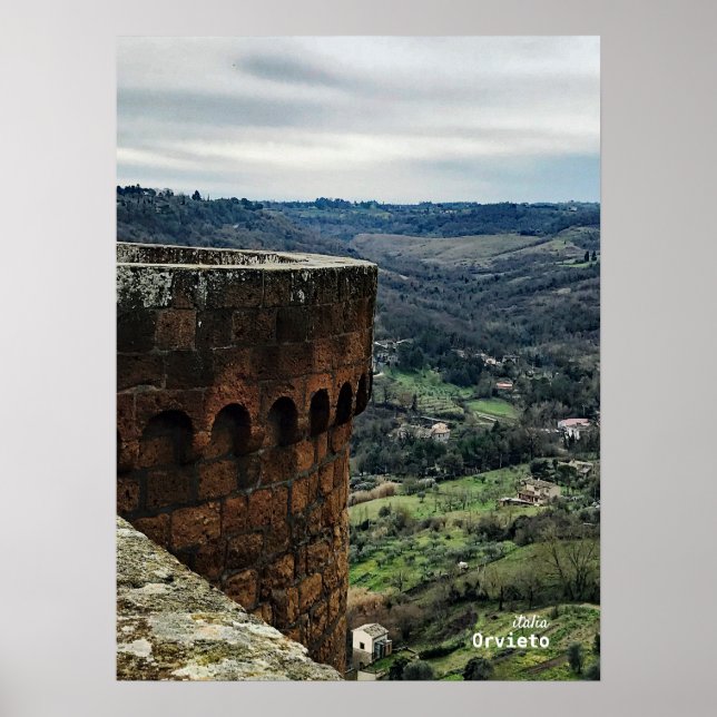 Affiche Voyage | Italie - Campagne Orvieto Ombrie (Devant)
