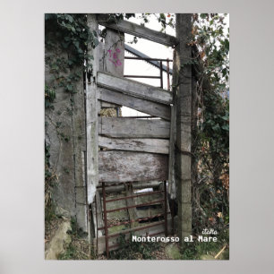 Affiche Voyage   Italie - Porte ancienne Monterosso al Mar