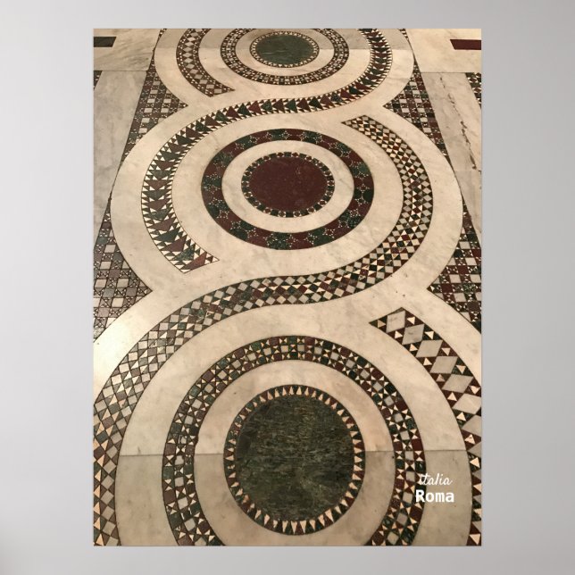 Affiche Voyage | Italie - Rome, Basilique de Père Noël Mar (Devant)