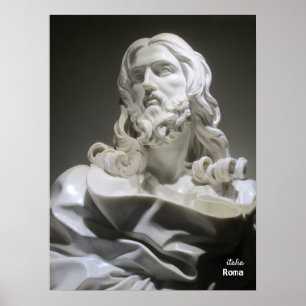Affiche Voyage   Italie - Rome, sculpture du Bernin Jésus