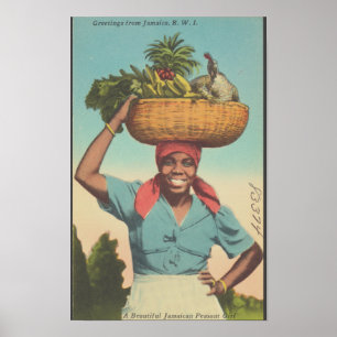 Affiche Voyage Jamaïque Vintage