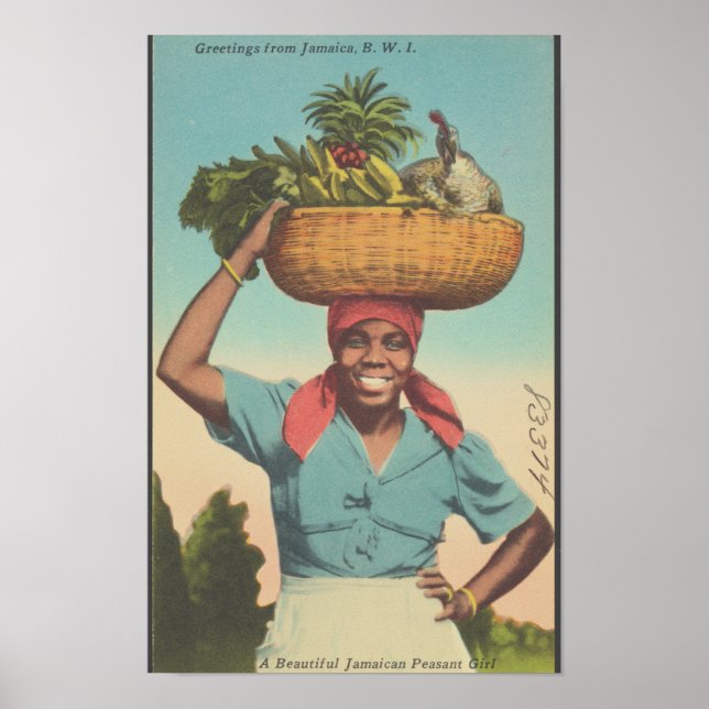 Affiche Voyage Jamaïque Vintage  (Devant)