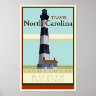 Affiche Voyage la Caroline du Nord