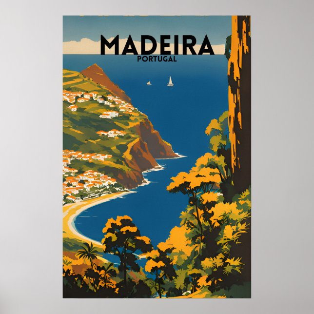 Affiche Voyage Madeira Portugal (Devant)
