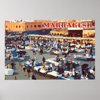 Affiche Voyage Marrakech