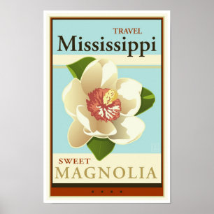Affiche Voyage Mississippi