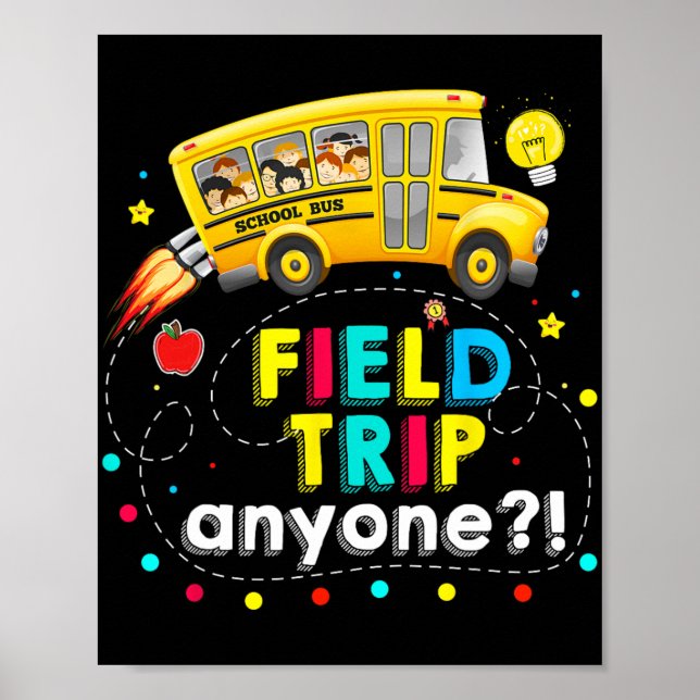 Affiche Voyage N'Importe Qui Magic School Bus Enseignant J (Devant)