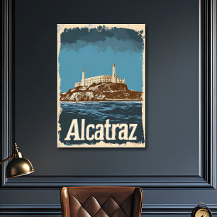 Affiche Voyage Nostalgique à Alcatraz