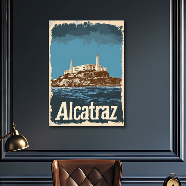 Affiche Voyage Nostalgique à Alcatraz (Créateur téléchargé)