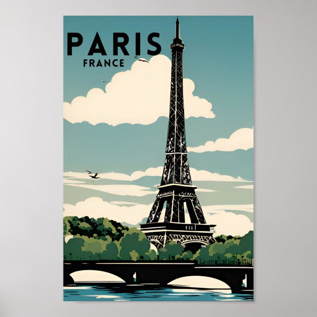 Affiche Voyage Paris (Devant)