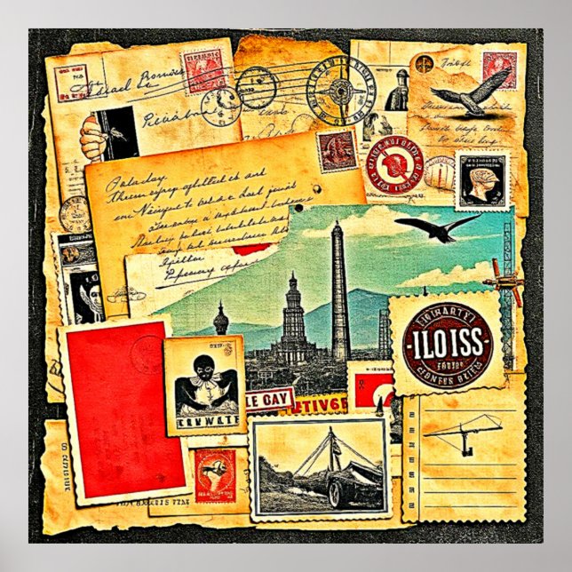 Affiche Voyage postal historique (Devant)