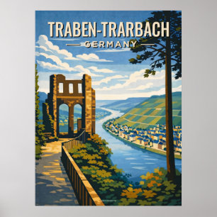 Affiche Voyage Rétro Traben-Trarbach