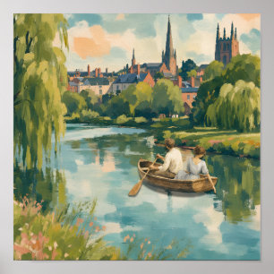 Affiche Voyage romantique sur la rivière