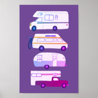 VOYAGE ROUTIER ! Campervan vanlife RV Trailer Purp