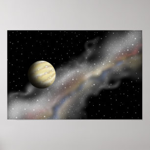Affiche Voyage vers une planète inconnue.