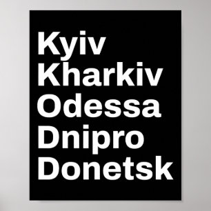 Affiche Voyage Villes et villages d'Ukraine