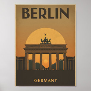 Affiche Voyage vintage Berlin