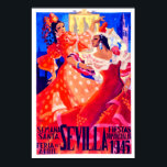 Affiche Voyage vintage Feria de Sevilla 1945<br><div class="desc">1945 Feria de Sevilla vintage travel Poster</div>