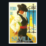 Affiche Voyage vintage Feria de Sevilla 1965<br><div class="desc">1965 Feria de Sevilla vintage travel Poster</div>