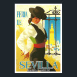 Affiche Voyage vintage Feria de Sevilla 1965<br><div class="desc">1965 Feria de Sevilla vintage travel Poster</div>