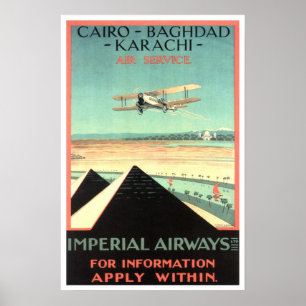 Affiche Voyage Vintage, Imperial Airways