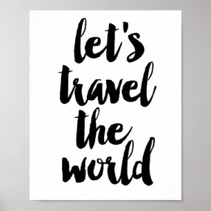 Affiche Voyageons dans le monde