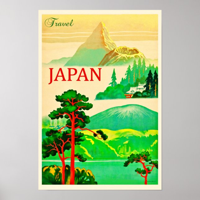 Affiche Voyager au Japon Vintage (Devant)