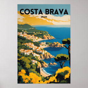 Affiche Voyager Costa Brava Espagne
