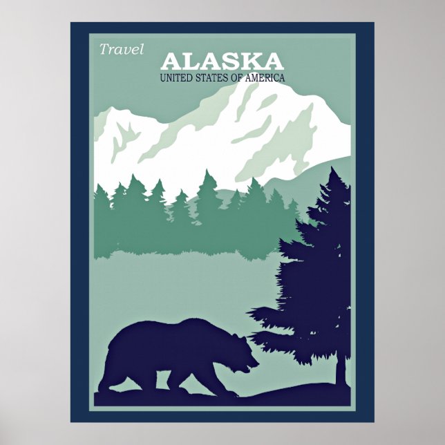 Affiche Voyager en Alaska (Devant)