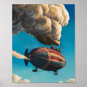 Affiche Voyager Skybound Steampunk