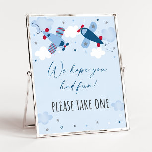 Affiche Voyages d'avion Symbole d'anniversaire Favoriser
