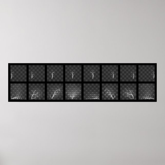 Affiche Voyages de pièces d'échecs (côté blanc) (Devant)