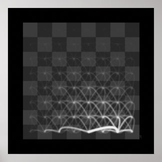 Affiche Voyages de pièces d'échecs (Roi Blanc)