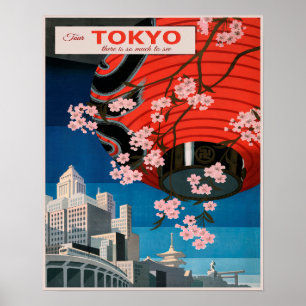Affiche Voyages vintages au Japon