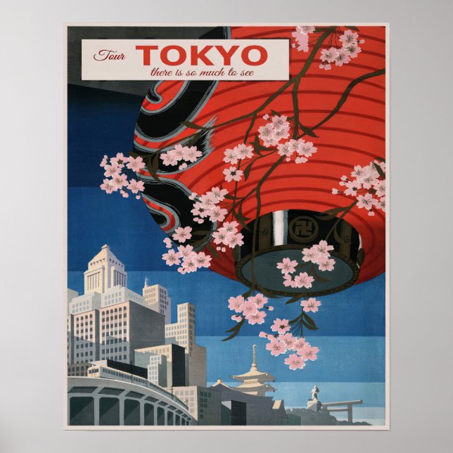 Affiche Voyages vintages au Japon (Devant)