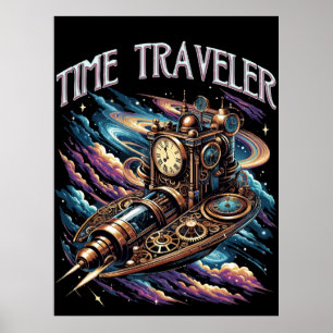 Affiche Voyageur de temps - Steampunk Space Adventure