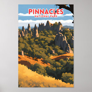 Affiche Voyageur du parc national Pinnacles