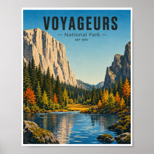Affiche Voyageurs National Park Voyage de Rêve