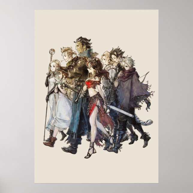 Affiche Voyageurs Octopath Traveler® (Devant)