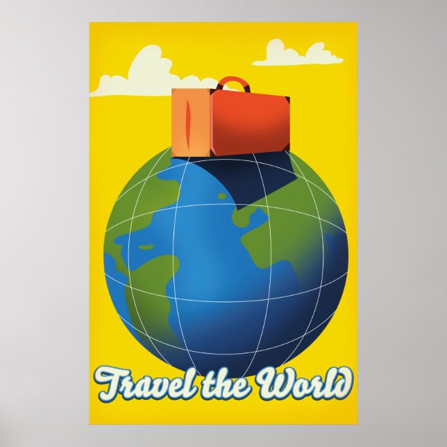Affiche Voyagez à travers le Monde (Devant)