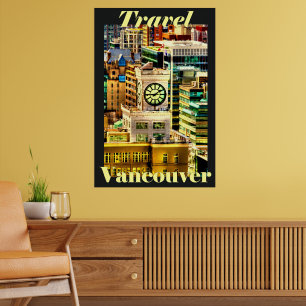 Affiche Voyagez à Vancouver, C-B, Canada