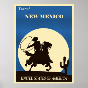 Affiche Voyagez au Nouveau-Mexique