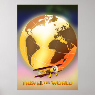 Affiche Voyagez autour du Monde