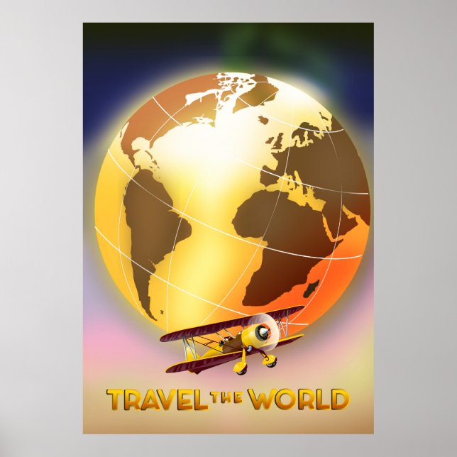 Affiche Voyagez autour du Monde (Devant)