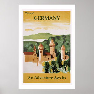 Affiche Voyagez en Allemagne, une aventure vous attend,